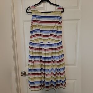 Emily and Fin Abigail Striped Sleeveless Dress, Size L
